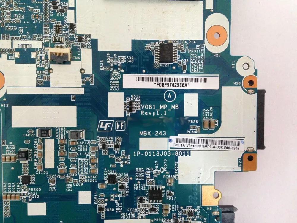 V081 MBX-243 REV: 1,1 материнская плата для SONY VPC-F2 VPCF23 VPCF23JFX ноутбука GT540M