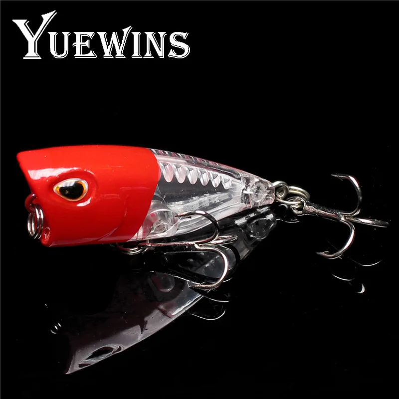 Yuewins новые рыболовные приманки 40 мм 3 г жесткая пластиковая приманка поппер