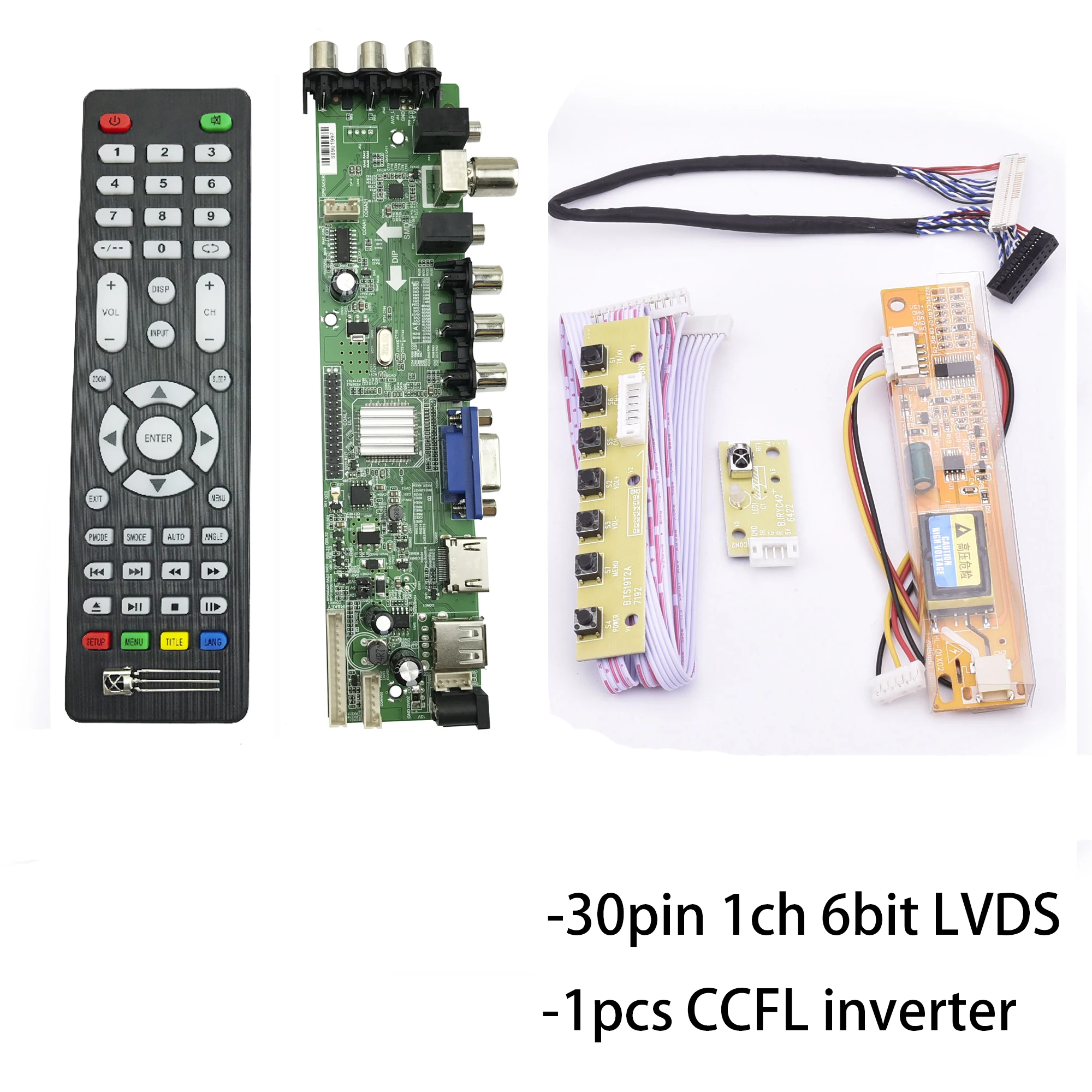 D3663lua ds a8 Универсальный светодиодный ТВ-плата цифровой сигнал DVB-C DVB-T/T2 ЖК-светодиодный ТВ-контроллер драйвер платы полный комплект для экрана 15,6"
