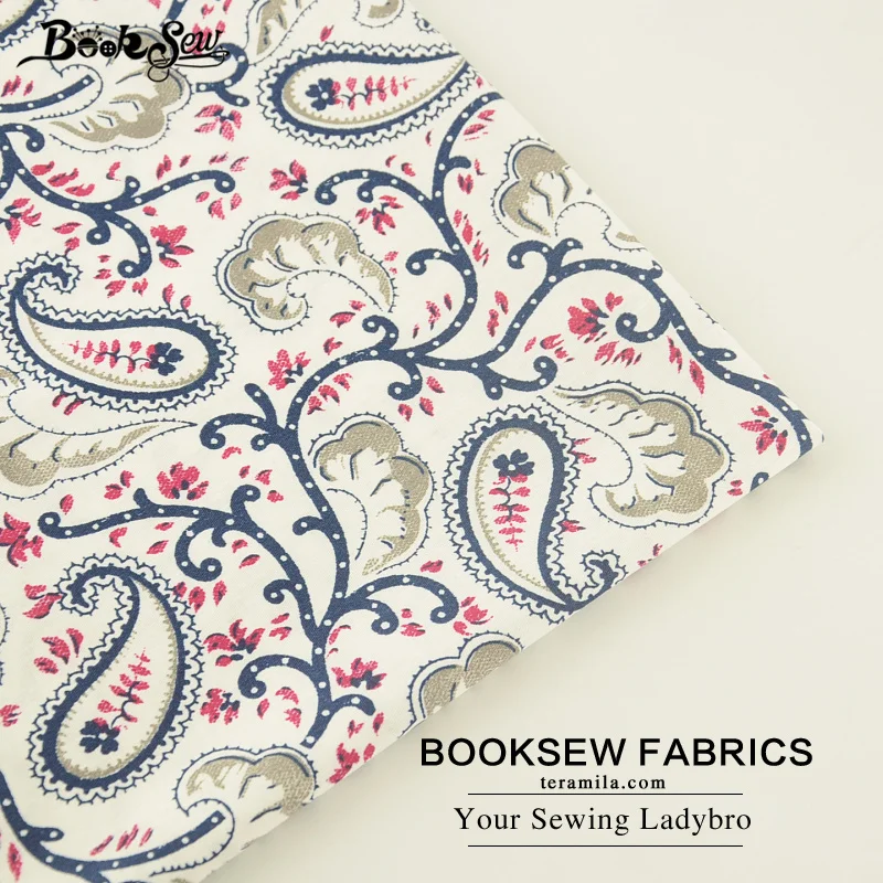 Booksew, Новое поступление, домашний текстиль, хлопок, саржа, ткань для лоскутного шитья, постельные принадлежности, подушка, детский цветочный узор, ткань для шитья Tecido