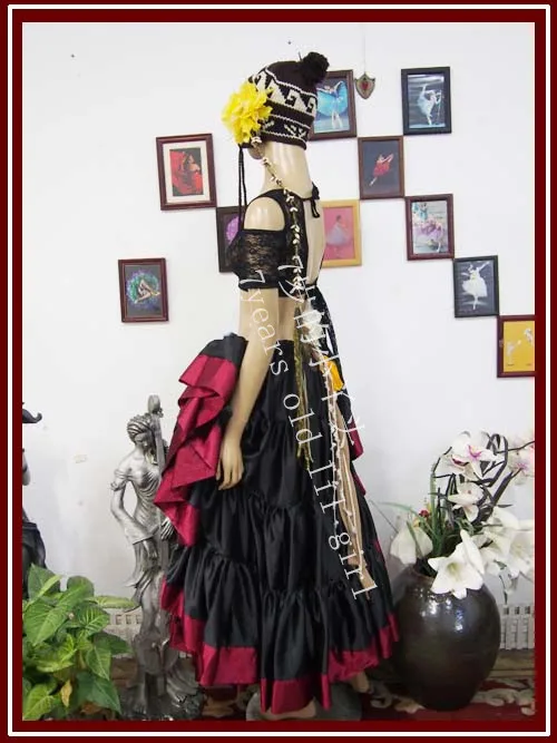 Кружевной топ для танца живота Ats Племенной чоли прямая короткий рукав DQ23 39 |