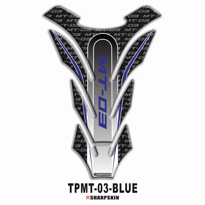 mt03 Motorcycle 3D fuel tank pad sticker protective decorative decal For YAMAHA MT-03 Tank Pad Stickers - Цвет: 3