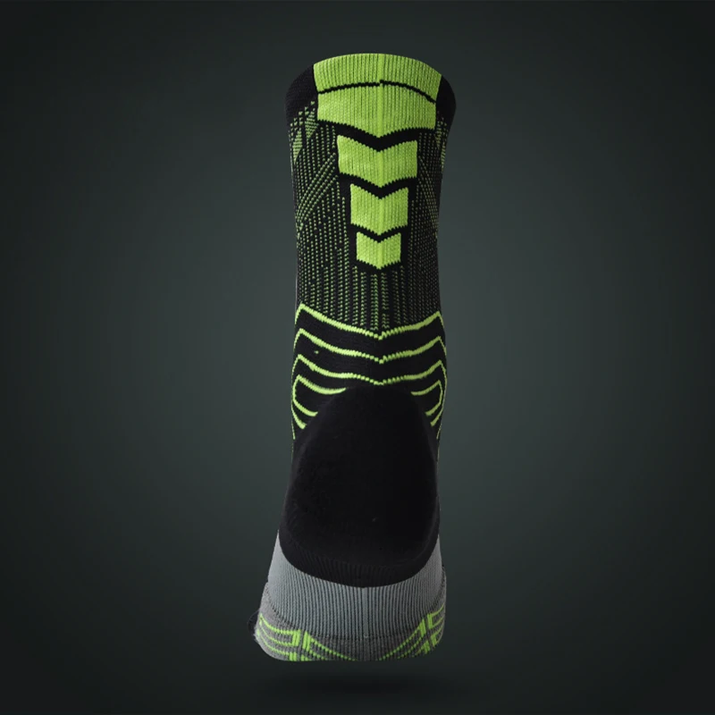 3 пар/лот зеленые полосатые баскетбольные Носки мужские спортивные носки