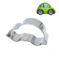 new car shape stainless steel cookie cutters diy cake fondant biscuits tools sugarcraft bakery bakeware birthday biscuits stamp