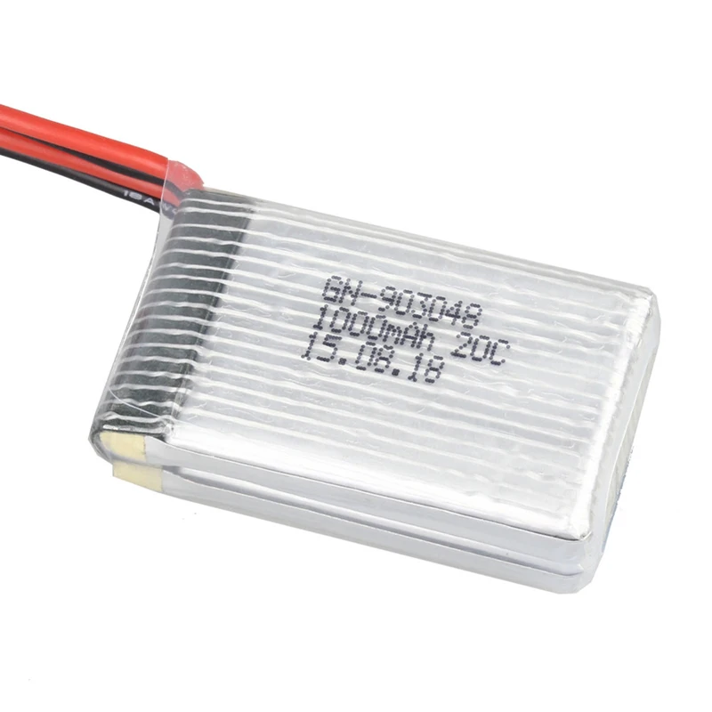 Rc Lipo батарея 7 4 В 1000 мАч 20C 2S Li-Po SM вилка для Udi U818S U842 RC вертолет Квадрокоптер |