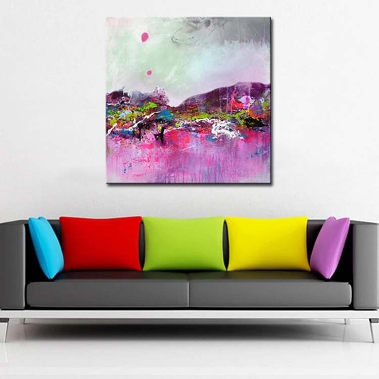Самый красивый Настенный декор простая Акриловая картина новейшая ручная