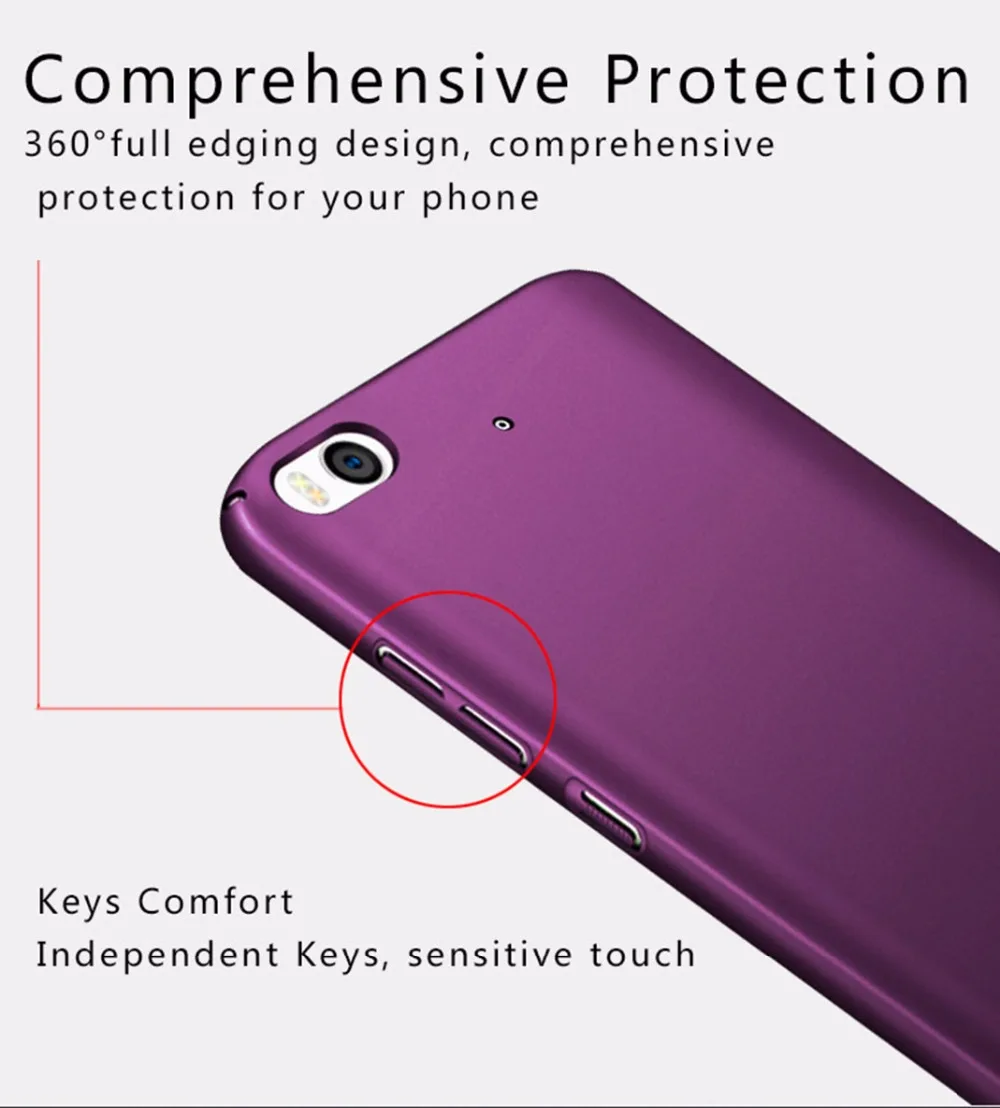 Жесткий матовый чехол для Xiaomi Mi5, чехлы Mi6 Mi5s для Xiaomi Mi5x, чехол 360, полная защита MI 5 6 MI 5S MI 5x Pro, чехол для телефона