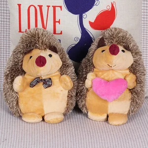 Бесплатная доставка, 1 пара, перосжиг для пар, мягкие животные, кукла с галстуком, ежик + удерживающий сердце еж, лучший подарок