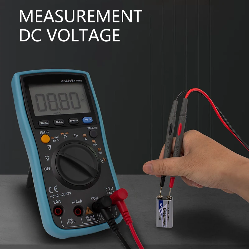 Новый цифровой мультиметр напряжения с подсветкой автоматический 6000 отсчетов
