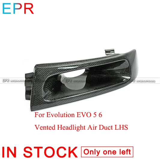 Для evotion EVO 5 6 углеродное волокно вентилируемая фара воздуховод LHS для Mitsubishi глянцевые волокна бамперы