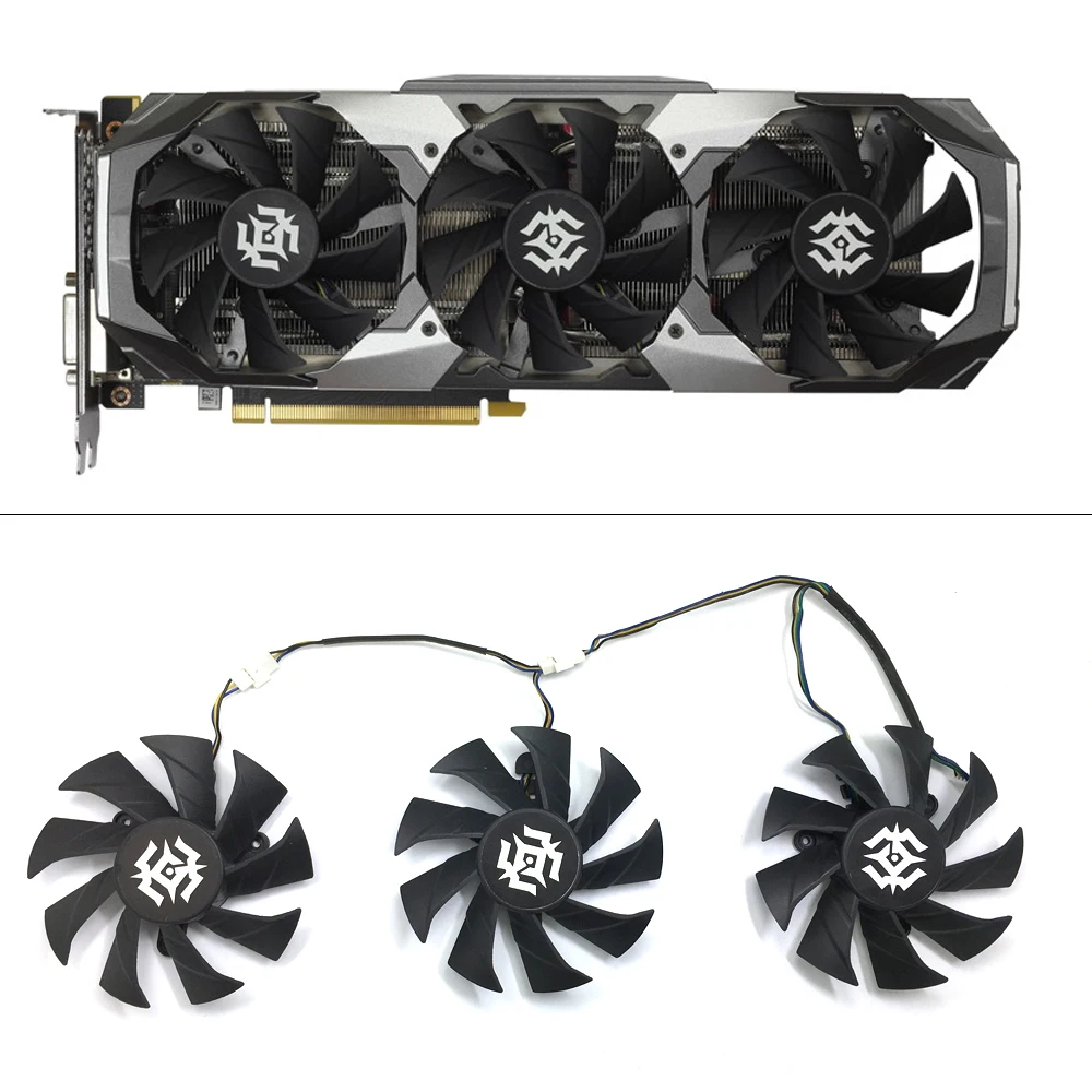 

Охлаждающий вентилятор GPU для ZOTAC GTX1070 8GD5 RTX 2070 8GD6 RTX 2080 8GD6 RTX 2080Ti 11GD6 X