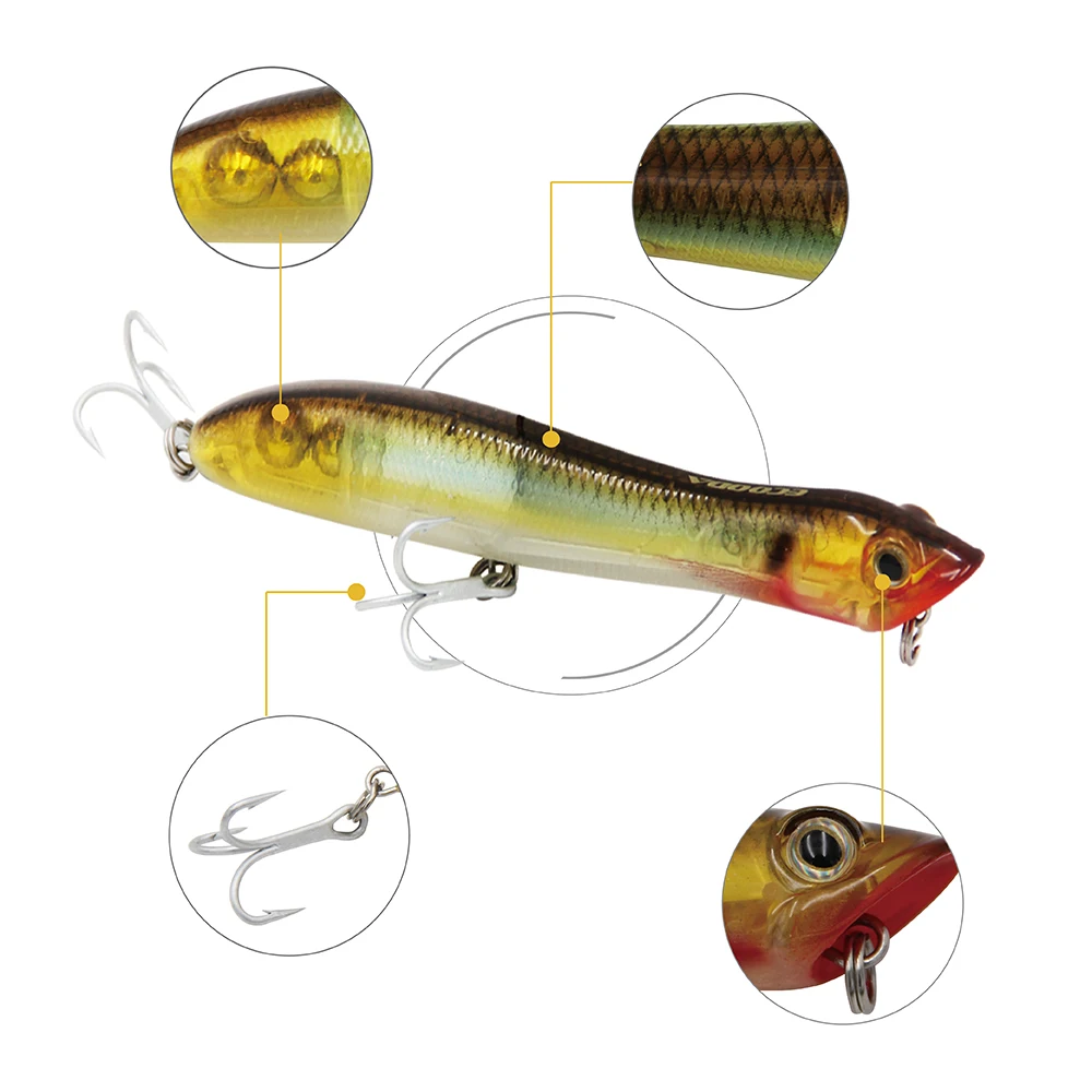 Ecooda 1 шт. 135 мм 28 г карандаш для воды Isca Pesca искусственная Щука рыба Leurre De Peche твердая приманка с французским VMC крючком