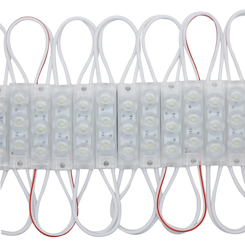 3 светодиодных мини модуля 40*10 мм 2835 SMD IP68 Водонепроницаемая линза для инъекций