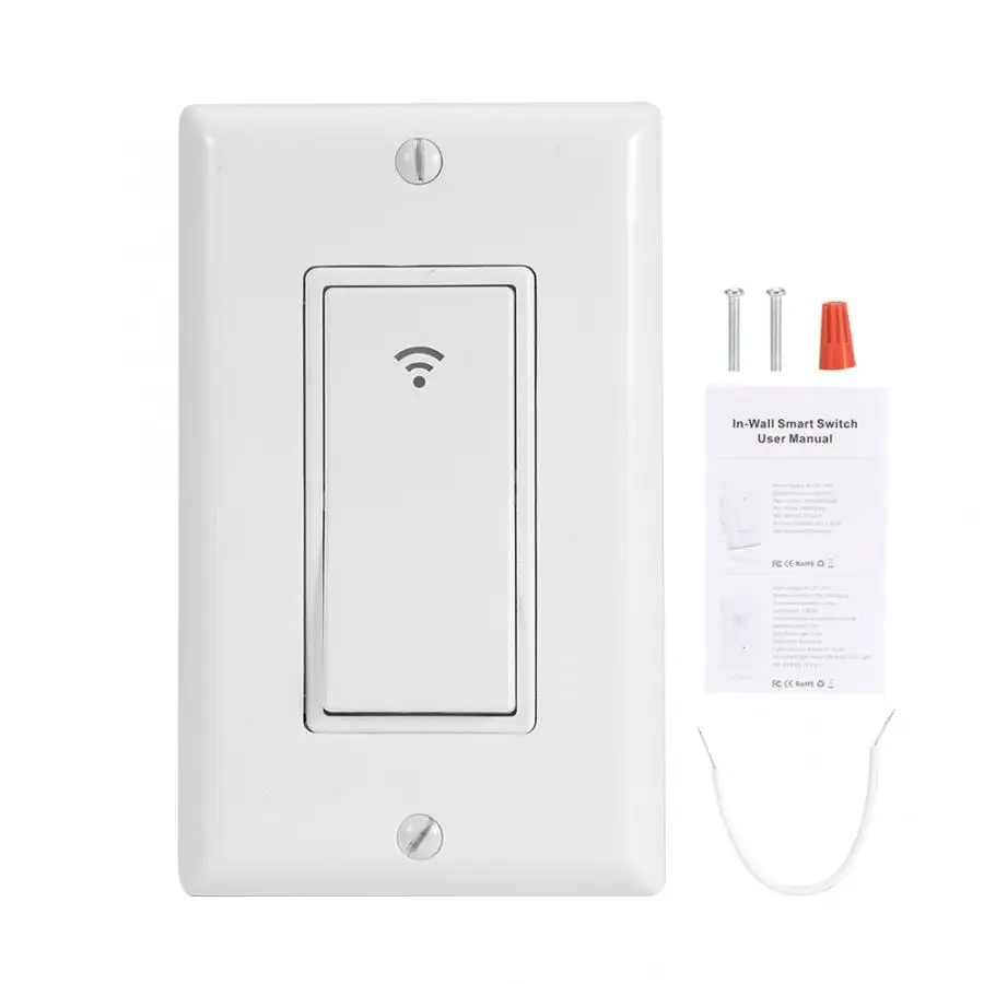 S1 1/2/3 Gang Smart Wi-Fi настенный светильник переключатель таймера для Alexa Google Home беспроводной переключатель - Цвет: S1