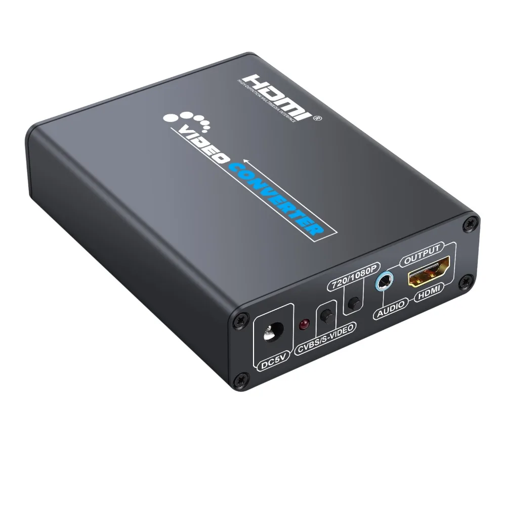Neoteck 3RCA AV CVBS Композитный S-Video R/L аудио в HDMI адаптер Upscaler 720P 1080P для DVD VCR PS2 AV CVBS S-Video в HDMI
