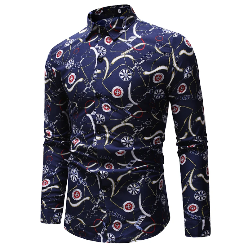 Мужская Повседневная футболка в этническом стиле с принтом большие размеры