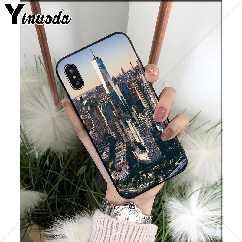 A13 Yinuoda Нью-Йорк ТПУ Мягкий силиконовый чехол для телефона iPhone 6S 6plus 7 7plus 8 8Plus X Xs MAX 5 5S XR - Цвет: A13