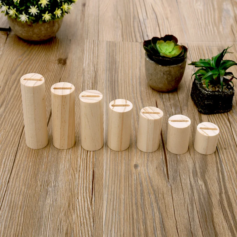 

Lot of 7 Wood Ring Display Holder Wood Jewelry Display Stand Ring Showcase