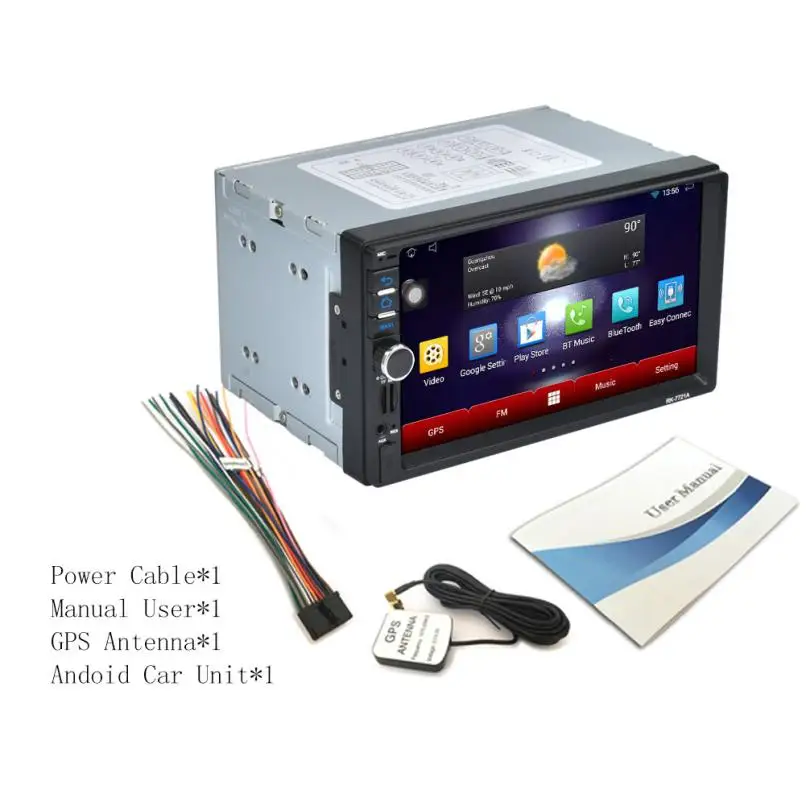 Bluetooth сенсорный радио автомобиль-Стайлинг " 2Din стерео автомобиль Android MP5 плеер AM/FM/RDS/gps/USB/SD/Aux jul10