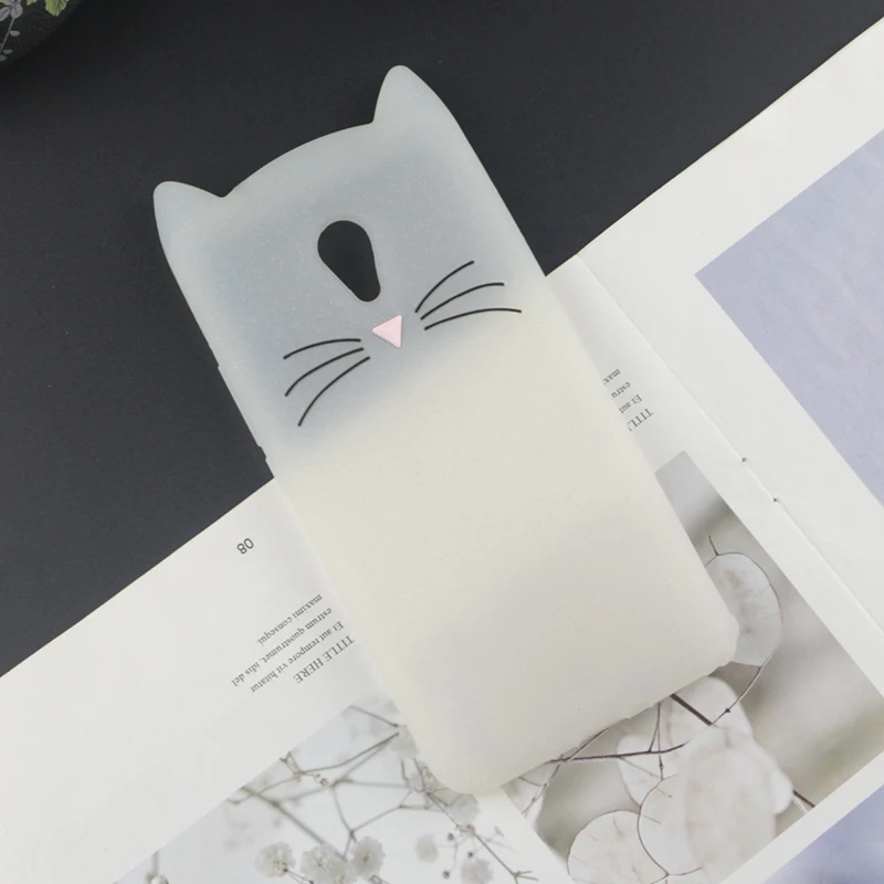 3D милый японский чехол с милым котом для Meizu M6s M6 M5s M5 M5c A5 MX5 MX6 Note M3 M3s мини-чехол с подвеской из меха кролика