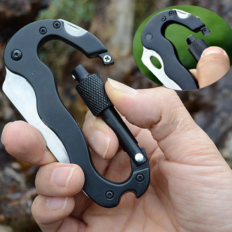 Алюминиевый карабин для скалолазания 1 шт. 5 в многофункциональная Пряжка