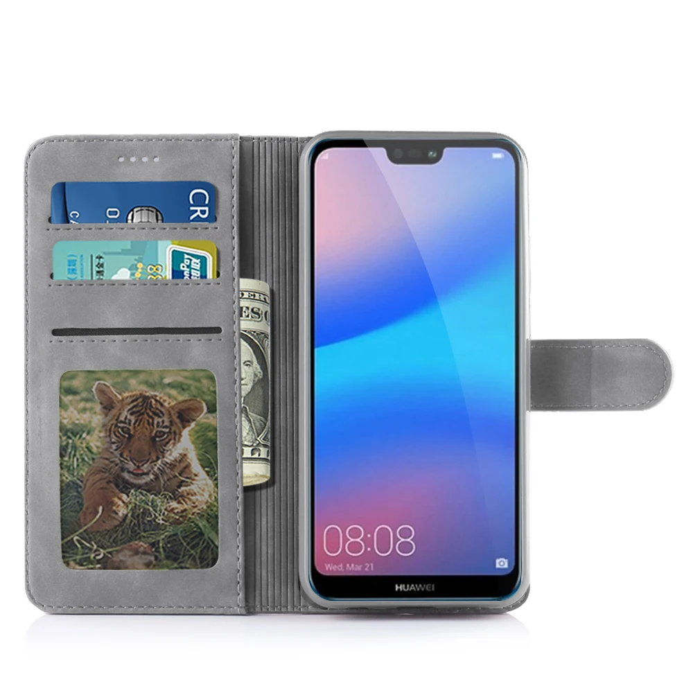 Кожаный чехол для huawei p20 lite, чехол для телефона huawei p20 pro, откидная крышка, чехол для huawei p20, чехол, Funda