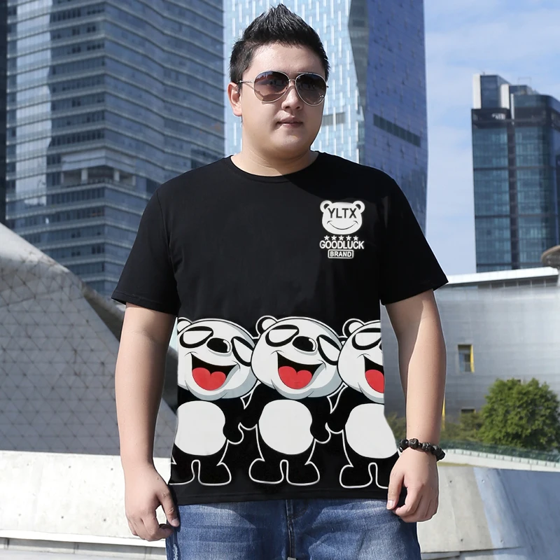 Бесплатная доставка Мужская футболка большого размера 2XL-7xl 8XL с круглым вырезом