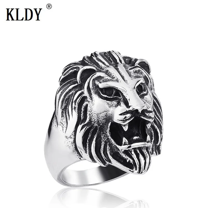 Мужское кольцо KLDY Viking Lion из нержавеющей стали в стиле панк Властелин колец