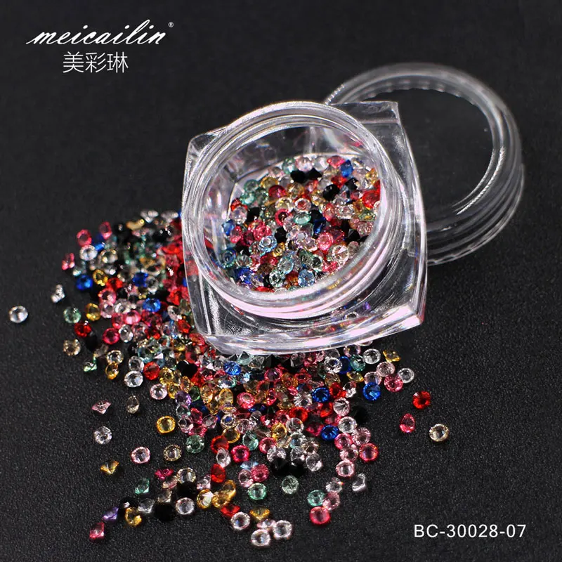 Оптовая продажа 200 шт. мини Стразы для ногтей Micro Diamond 3D дизайна блестящие стразы s