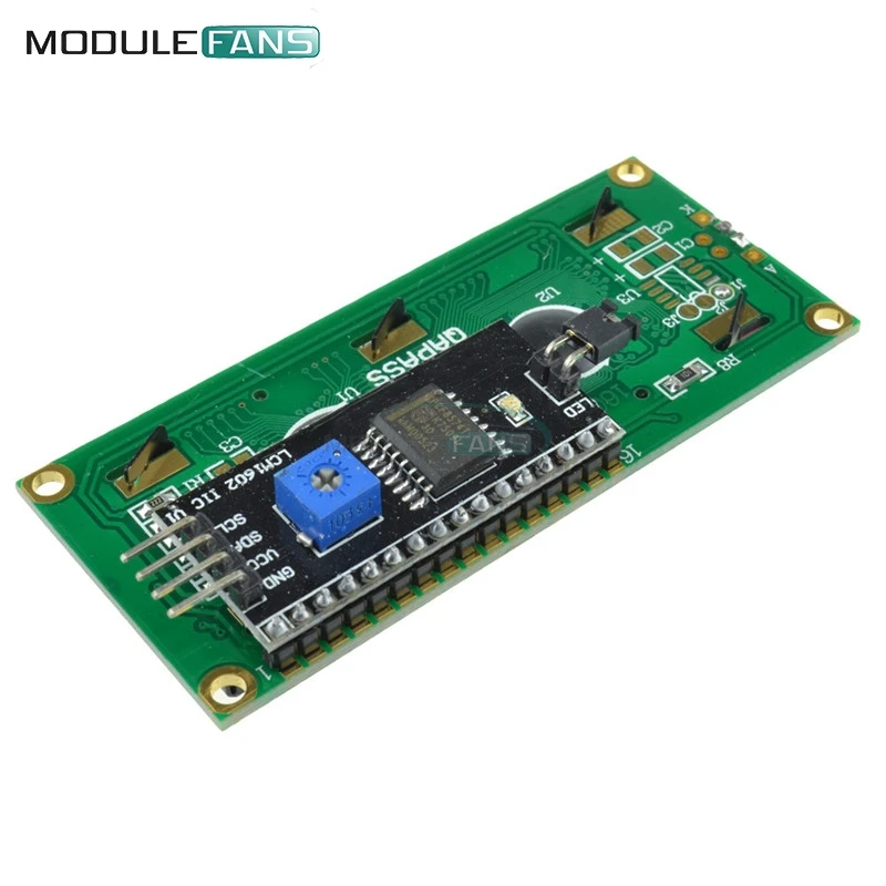 Желтый дисплей IIC I2C TWI последовательный интерфейс SPI 1602 16X2 жк модуль для Arduino Control
