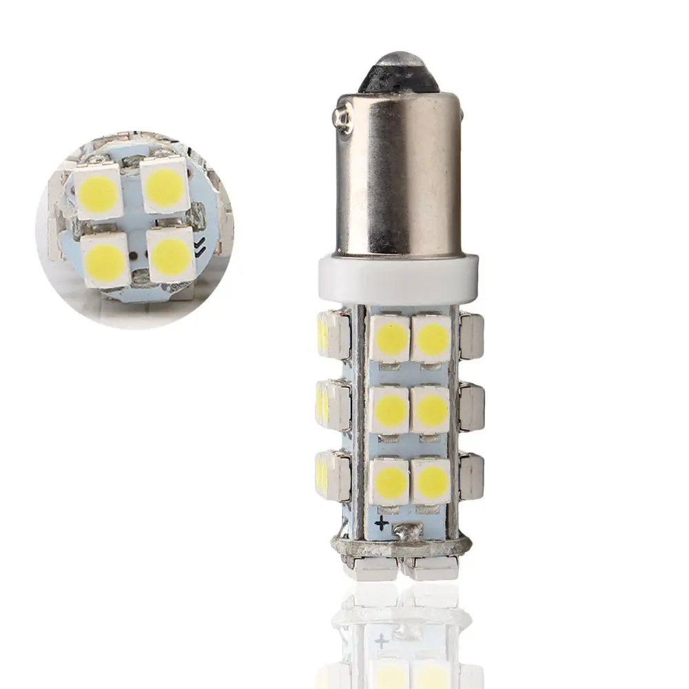 200Pcs/Lot BA9S 1210 28 SMD LED T11 H6W T4W 12V Car Interior Reading Lamps Door Side Wedge Bulbs Reverse Light | Автомобили и