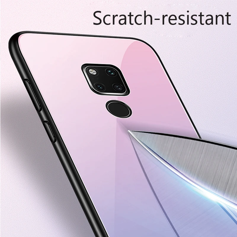 Чехол для huawei mate 20 x чехол телефона huavei huawey 20x 20pro pro градиентное закаленное стекло