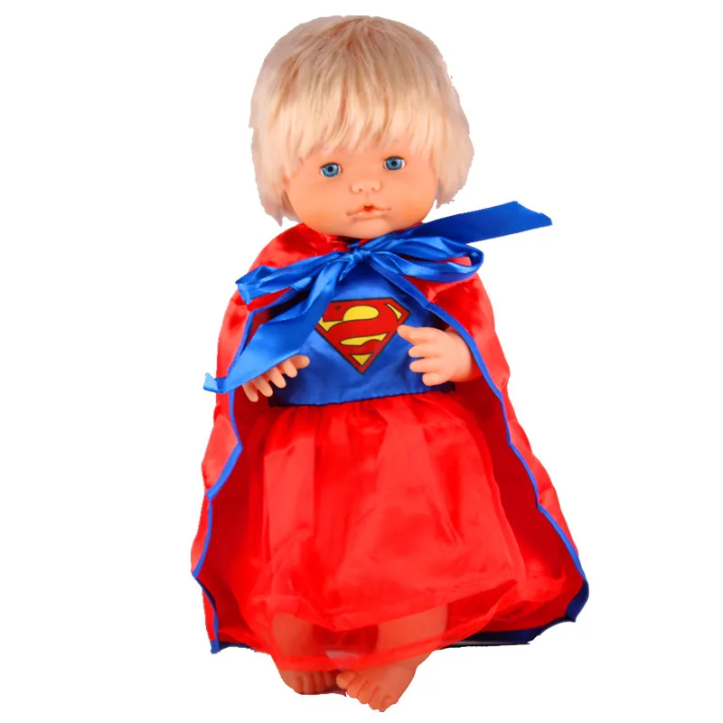 Одежда для кукол 41 см Nenuco Doll y su Hermanita Ropa платье супермена с накидкой 16 дюймов |