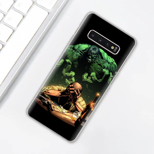 010 Комикс, супергерой "Халк", "крашеный чехол для телефона для samsung Galaxy S10e S10 плюс S7 S8 S9 Plus Note 8 9 M10 M20 M30 жесткий чехол Coque - Цвет: 010