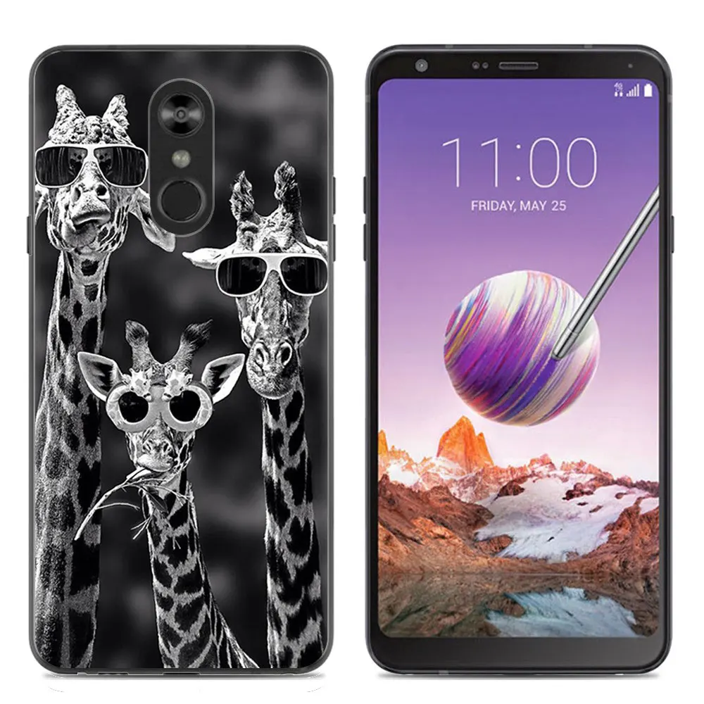 Чехол для телефона LG Q Stylo 4 6 2-дюймовый мягкий чехол из ТПУ с изображением