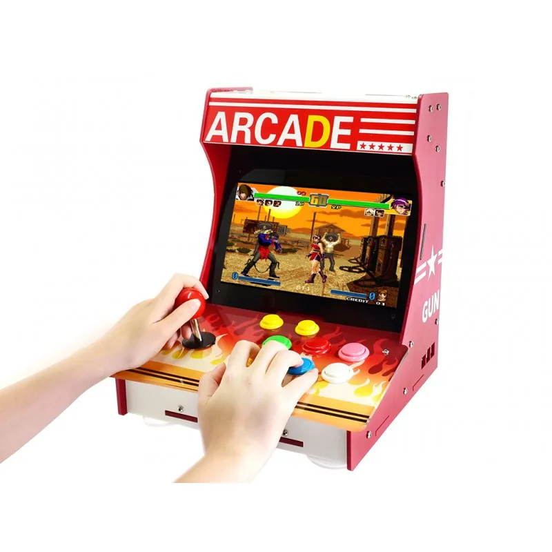 Arcade-101-1P, домашняя аркадная игровая консоль, игровой коврик, шапка с 10,1 дюймовым ips экраном, поддержка USB, геймпад для Raspberry Pi 3B/3B