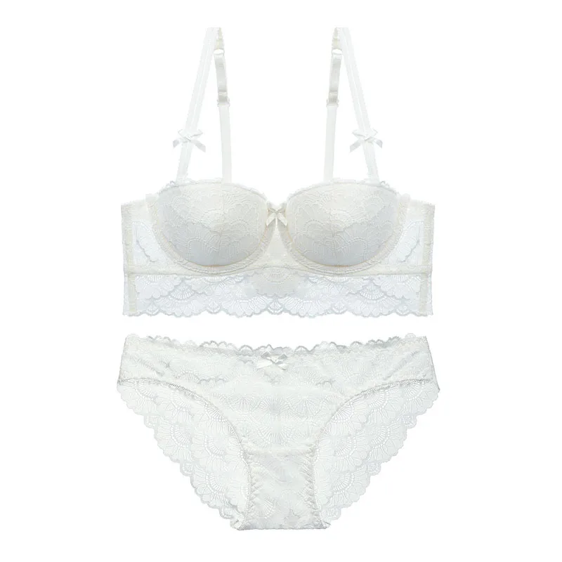 Женский кружевной комплект нижнего белья с чашками пуш ап и ап|cup lingerie|half cup lingeriebra