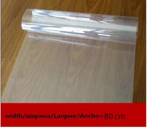 width is 80cm Взрывозащищенная мембранная прозрачная мембранная Защитная Строительная Защитная пленка для ванной комнаты, гостиной, офиса - Цвет: width is 80cm