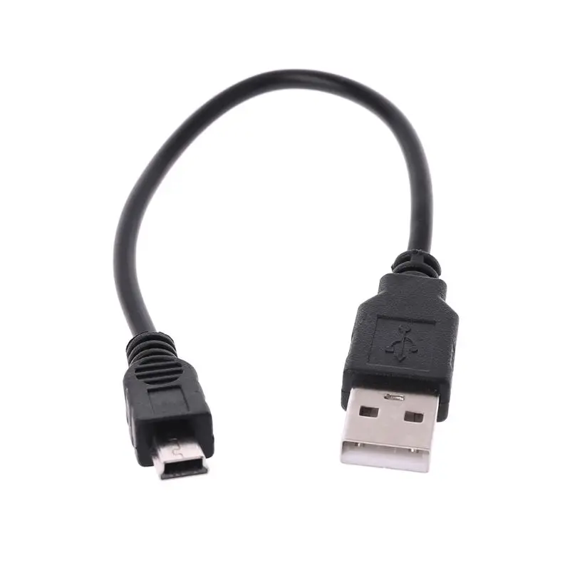 Новый USB короткий 2 0 A штекер к мини 5 Pin B кабель для зарядки и передачи данных
