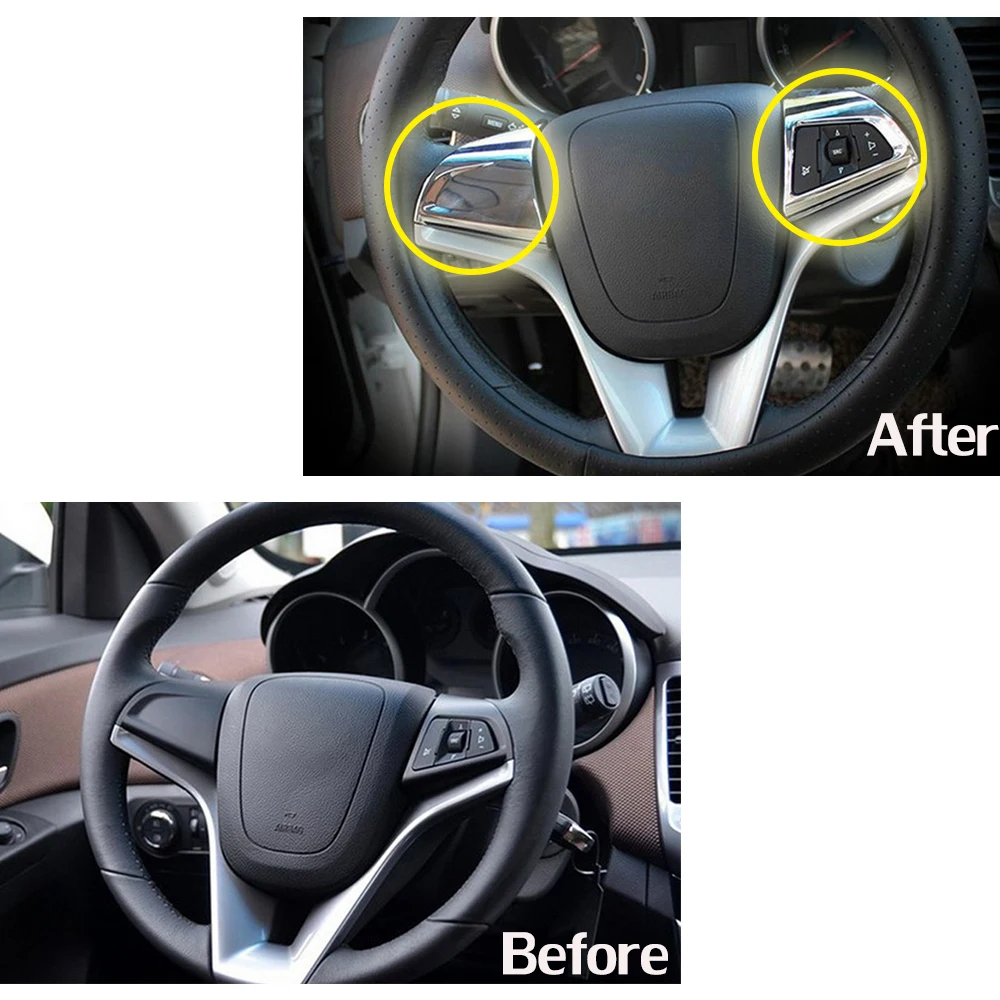Для Chevrolet Cruze седан хэтчбек 2009 2014 Trax автомобильный Стайлинг ABS Хром украшение