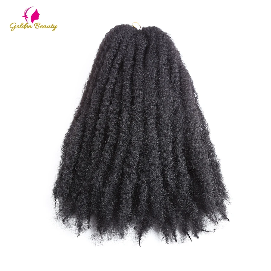 Золотистые косички с эффектом омбре 18 дюймов синтетические для наращивания