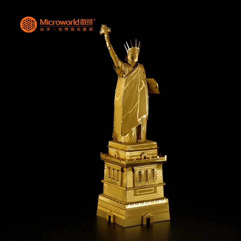 Модель Microworld статуя модель свободы сделай сам лазерная резка пазл здания 3D