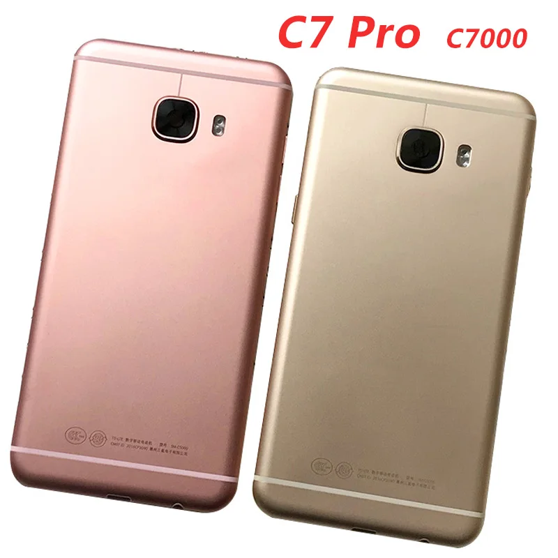 Для Samsung Galaxy C7 Pro C7010 задняя крышка чехол C7000 металлический материал задняя крышка батарейного отсека Крышка корпуса двери рамка
