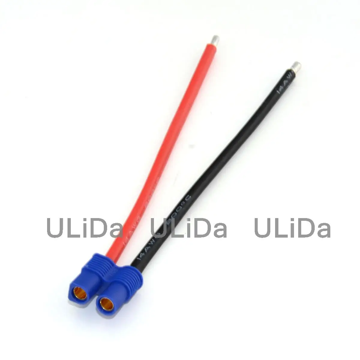 Одна пара EC3 разъем Гнездовой 100 мм провод 14AWG кабель для RC Lipo батареи