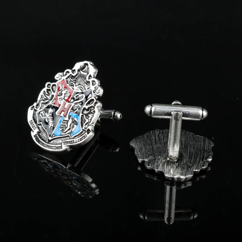 Dongsheng hp Хогвартс Волшебный школьный Герб Запонки Гриффиндор Hufflepuff Ravenclaw кнопка запонки школьные значки-40