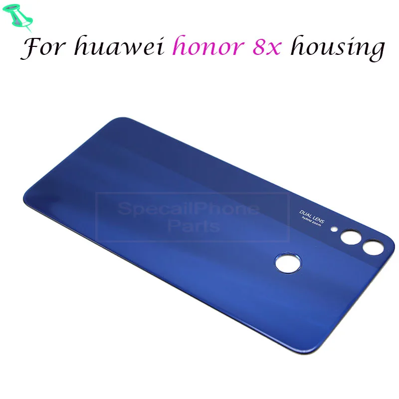 Задняя крышка для huawei Honor 8X 8 X корпус батареи задняя 3D стекло замена деталей