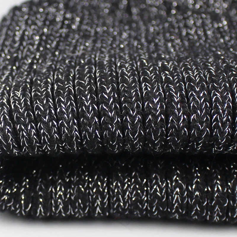 

New Silver Fox Fur Pom Poms Women's Winter Hat Warm Vogue High Quality Knitted Casual Real Colorful Fox Fur Skullies Beanies Cap