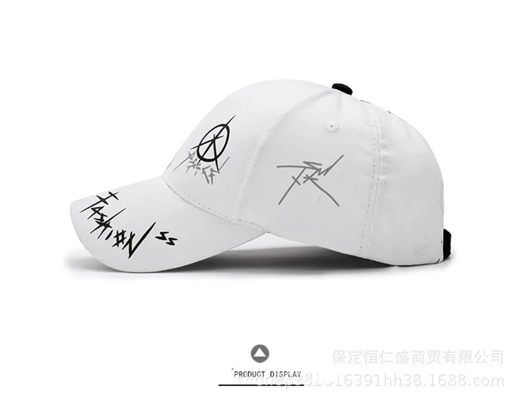Регулируемая бейсболка с граффити рисунком каракули новые хлопковые