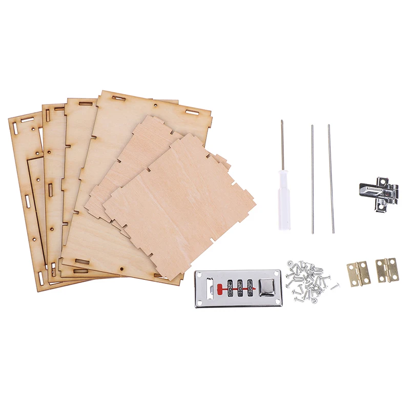 DIY механическая рука чемодан с шифрованным замком Конструкторы для малышей и