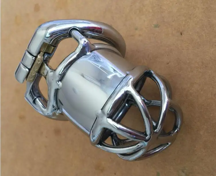 Новый кривой стопорное кольцо дизайн мужской Малый Нержавеющая сталь клетка